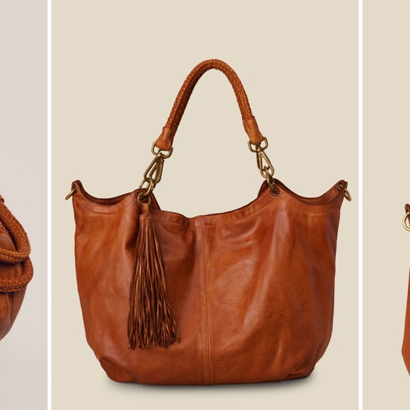 Bayside 84 Calla Lily Cognac Hobo XL - Picture 4 of 9